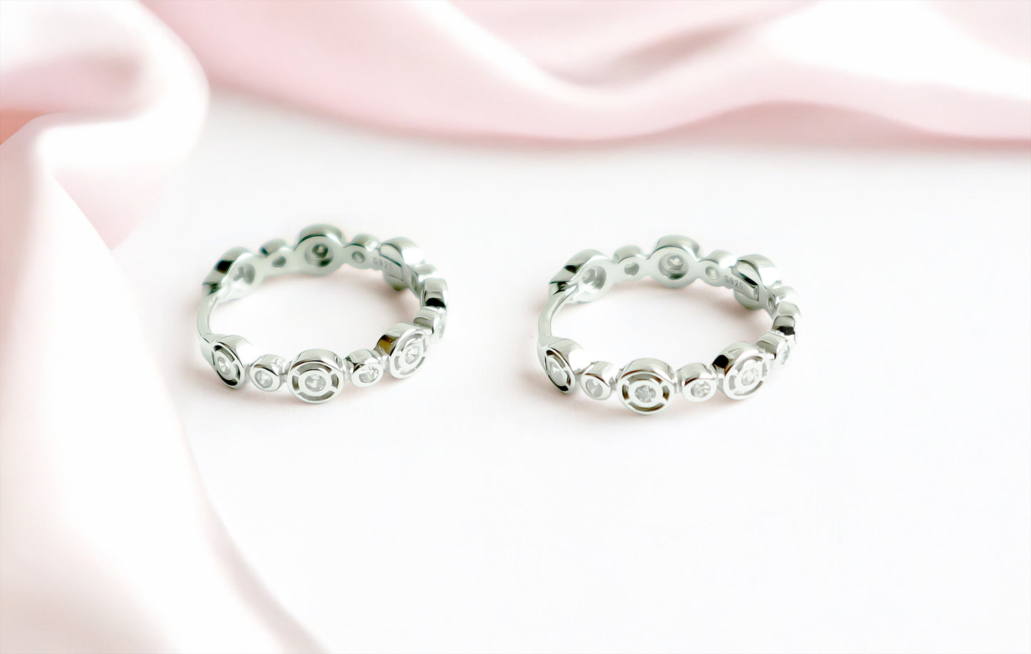 Starry Circle Hoops