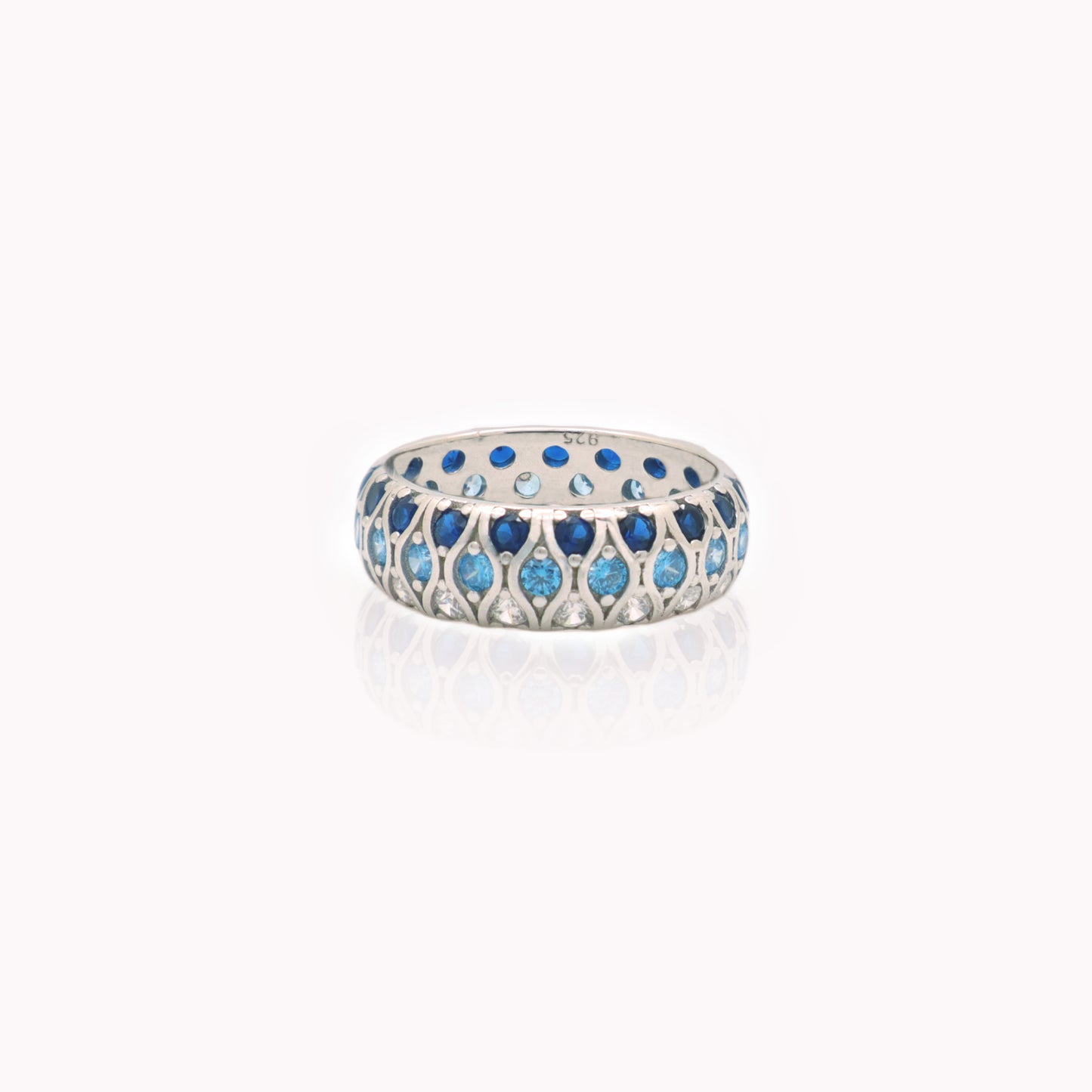Brilliant Blue Band Ring