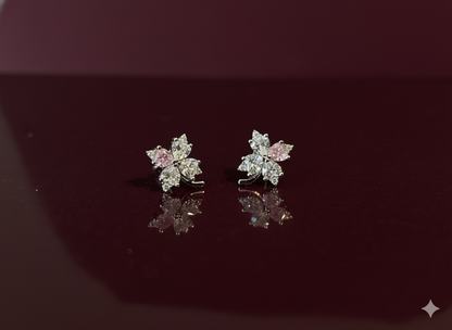 Mini Crystal Blossom Earrings