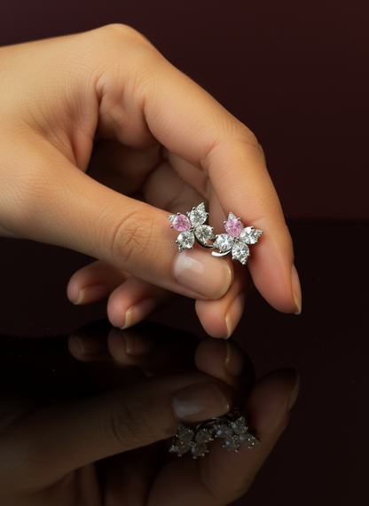 Mini Crystal Blossom Earrings