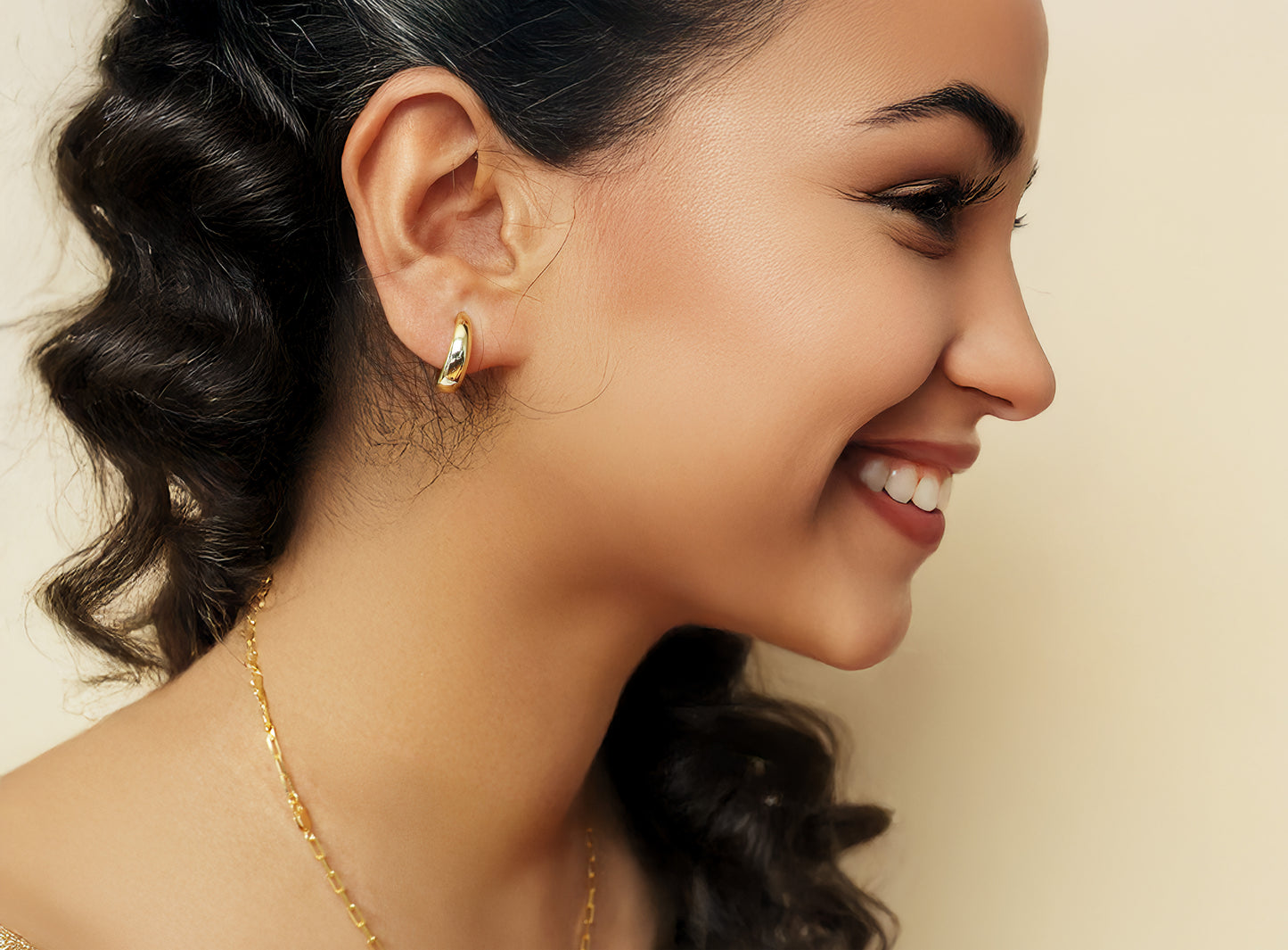 Chunky Hoop Earrings