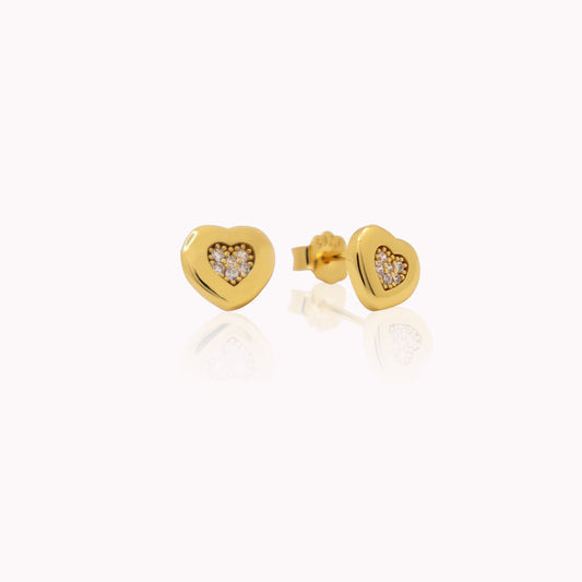 Dainty Heart Studs