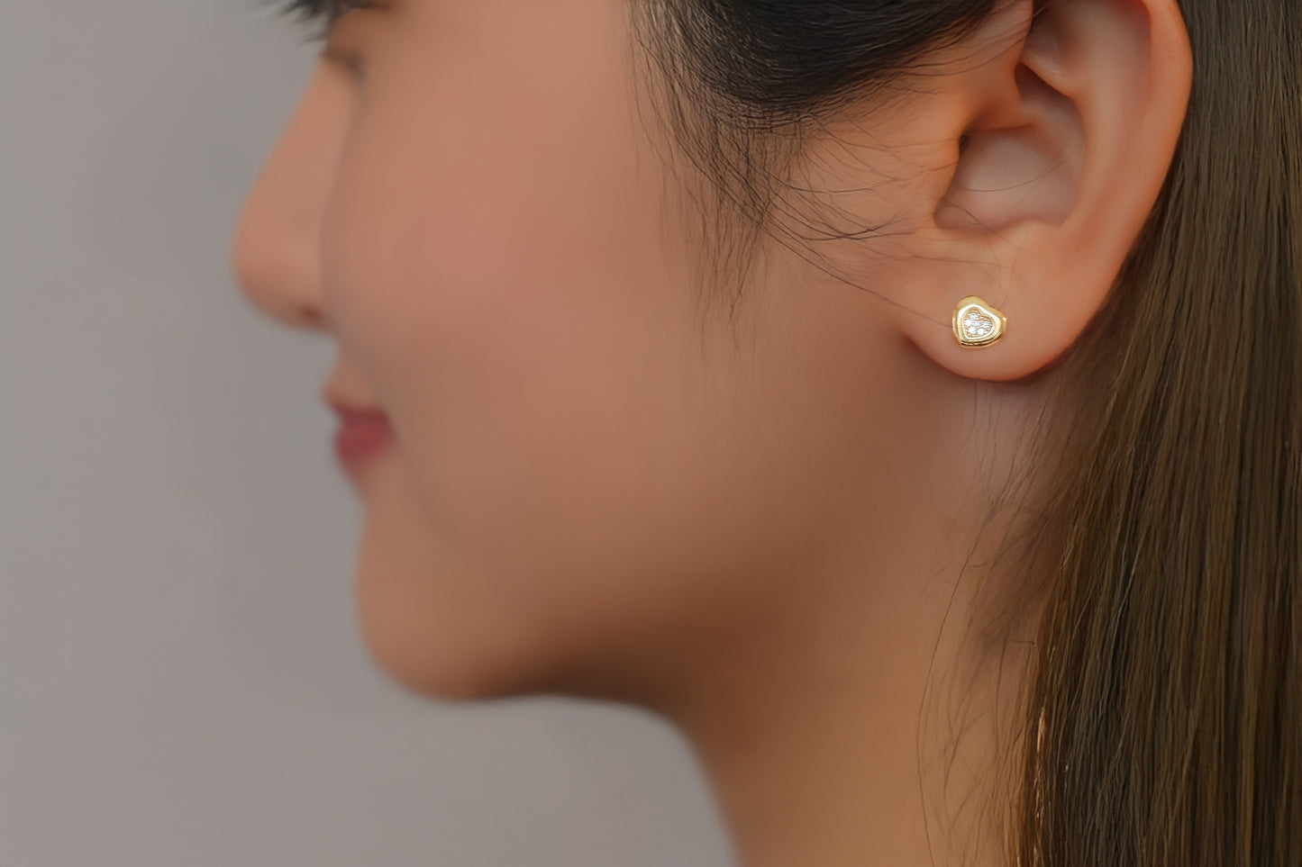 Dainty Heart Studs