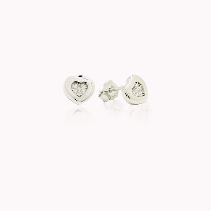 Dainty Heart Studs