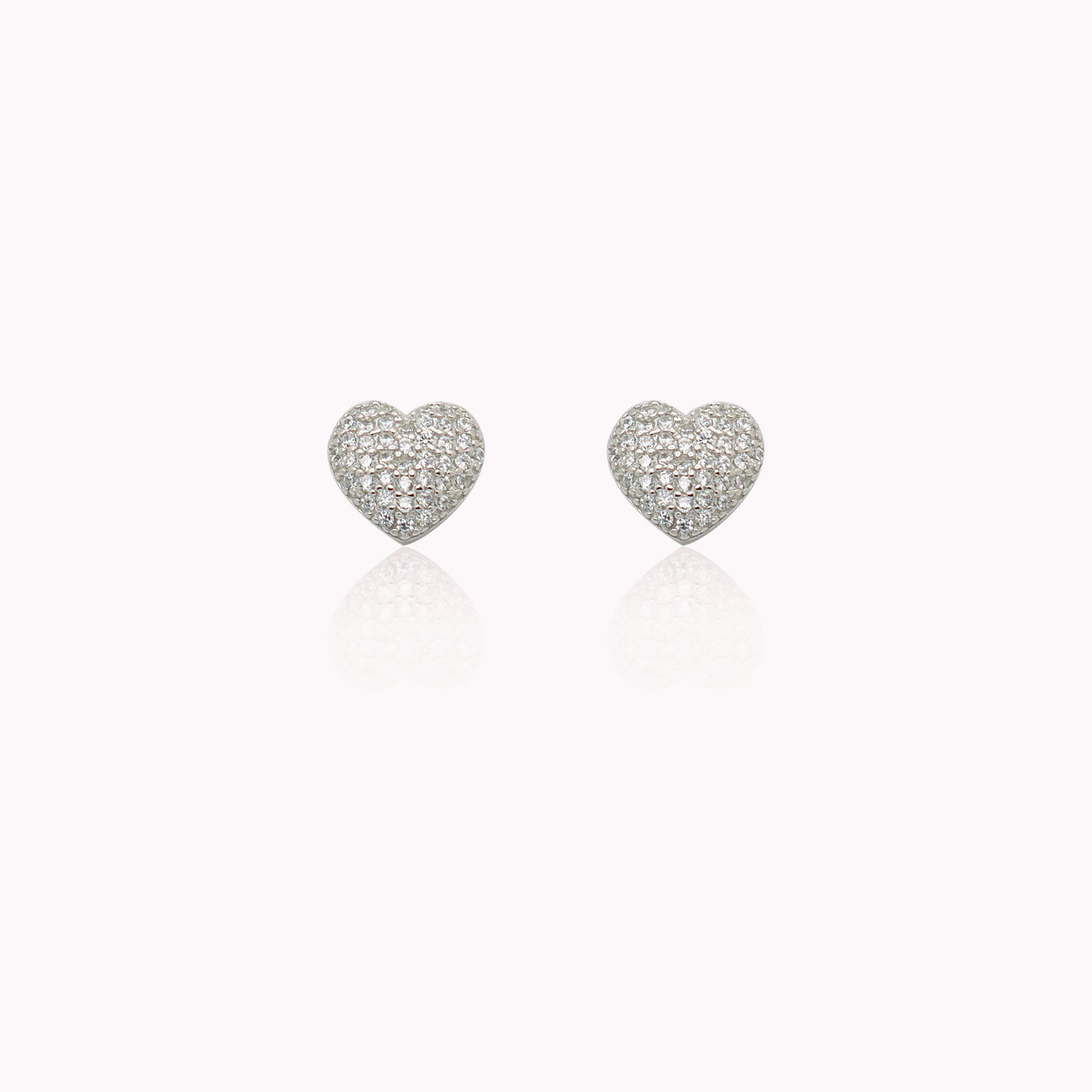 Pavé Heart Earrings