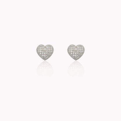 Pavé Heart Earrings
