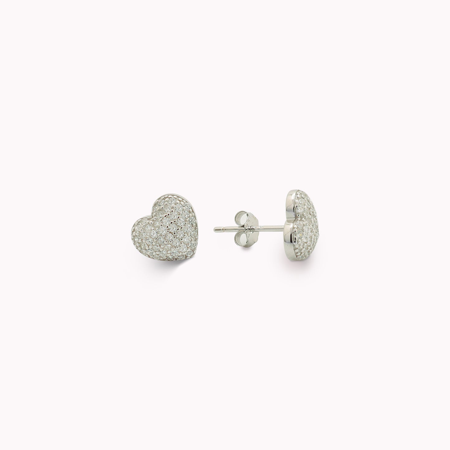 Pavé Heart Earrings