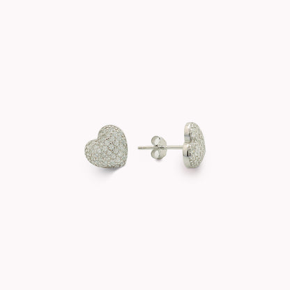 Pavé Heart Earrings