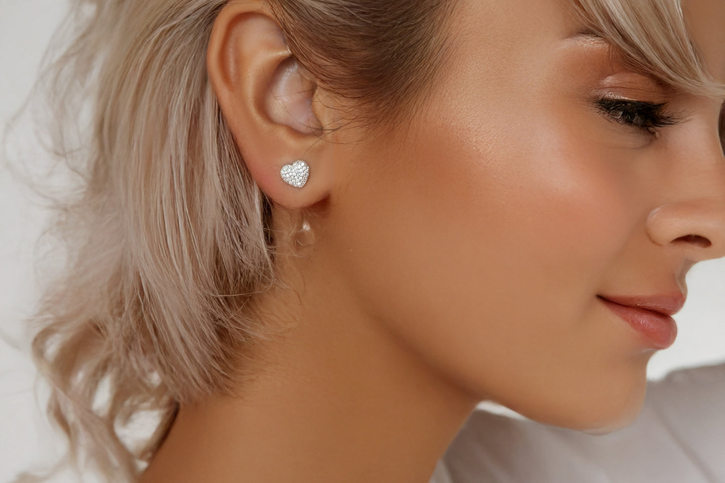 Pavé Heart Earrings