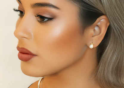 Pearl Bar Studs