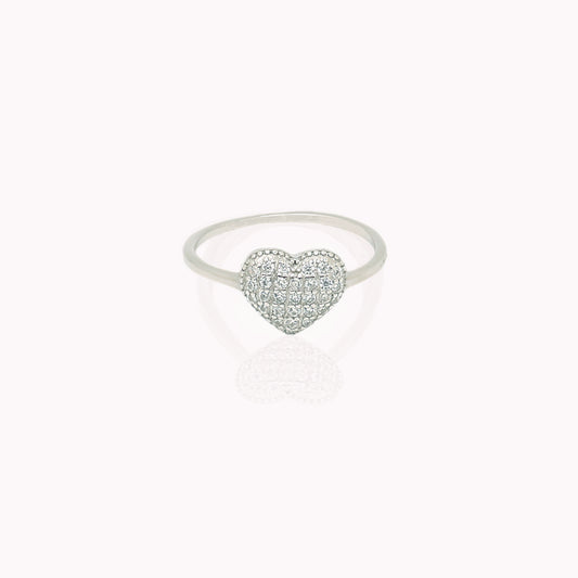 Pavé Heart Ring
