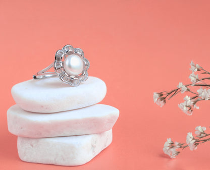 Pearly Blossom Ring