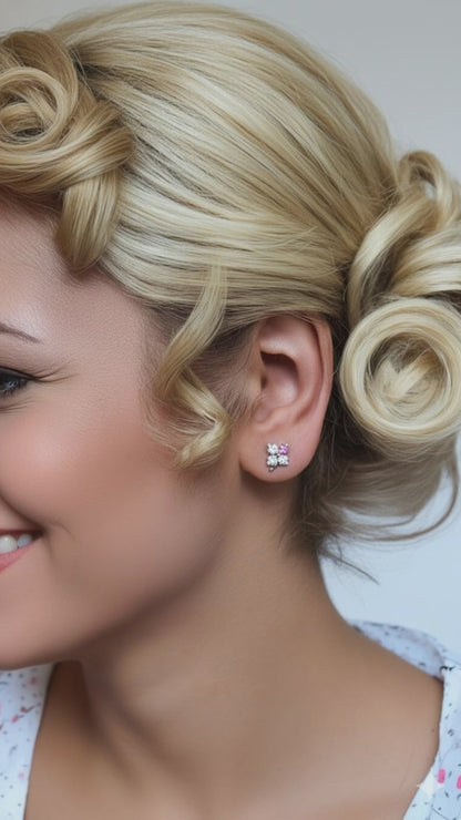 Mini Crystal Blossom Earrings