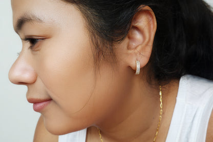 Ribbed Hoop Earrings