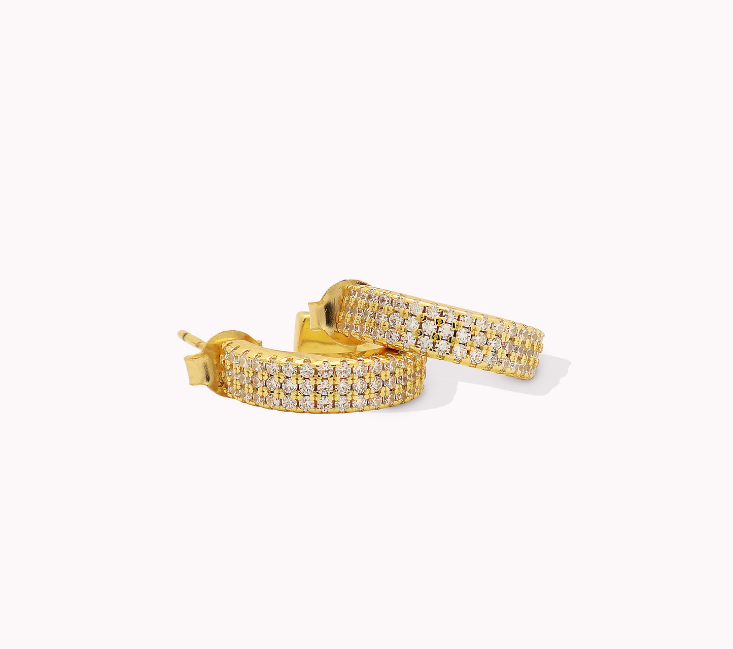 Ribbed Hoop Earrings