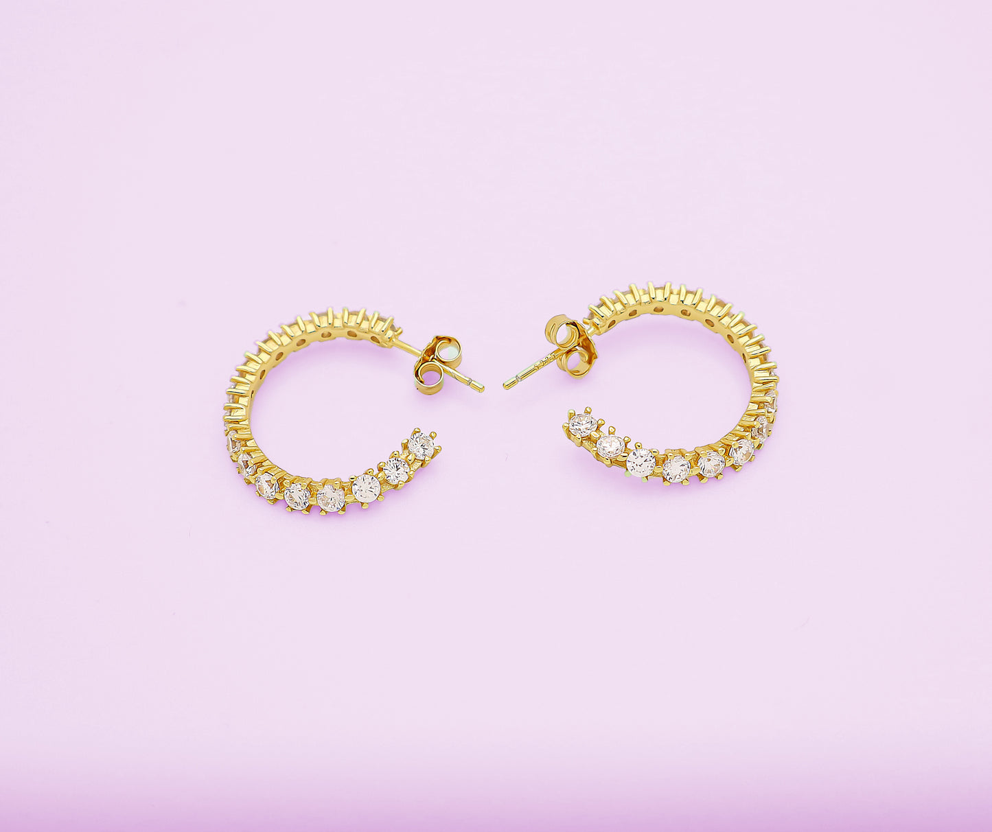 Sparkling Hoop Earrings