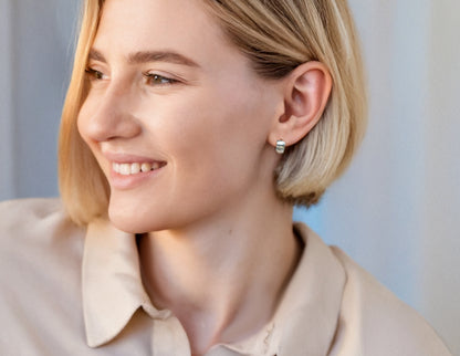 Striped Hoop Earrings