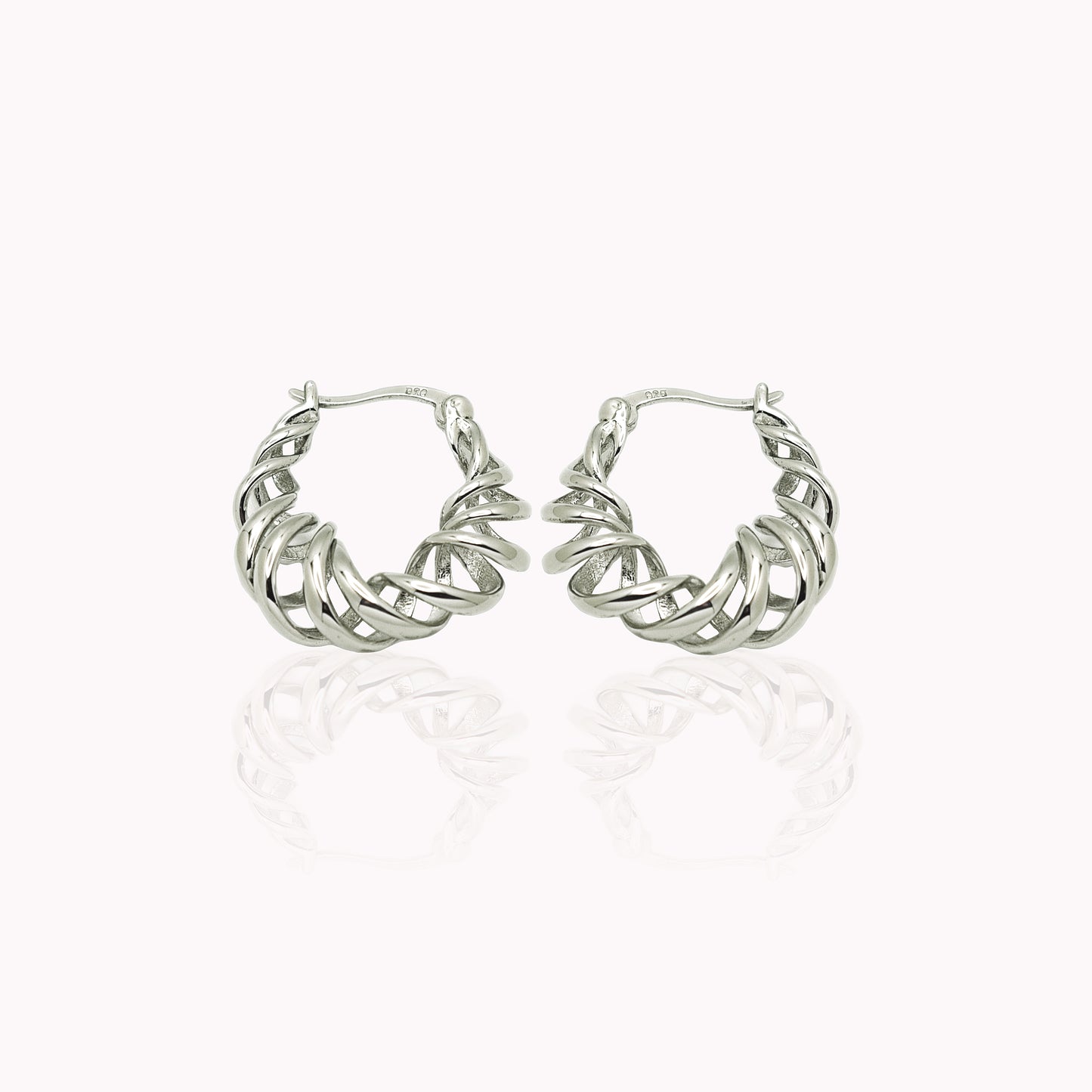 Swirl Hoop Earrings